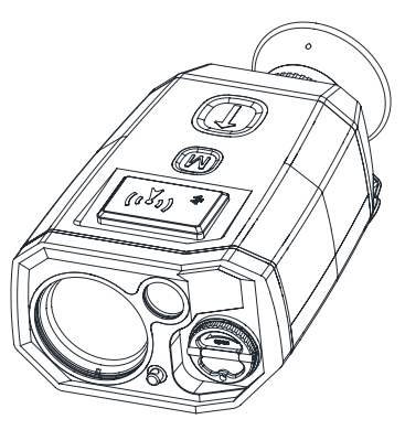 Class 1 Handheld Laser Rangefinder in field use