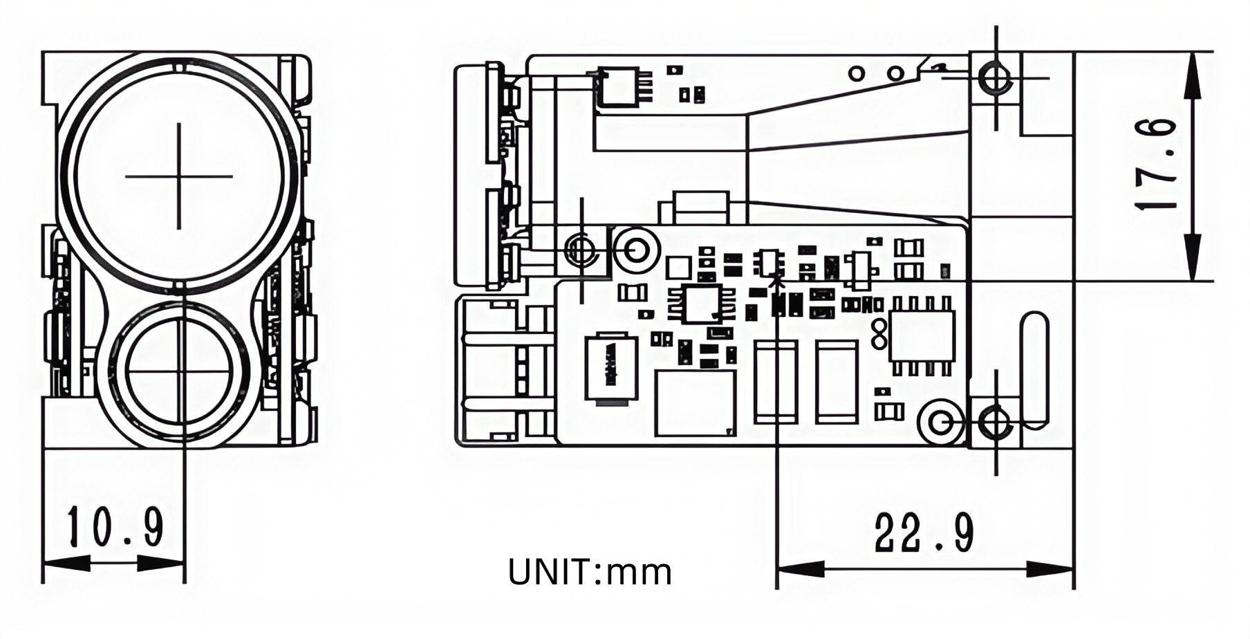 MECHANICAL  AND  OPTICAL  INTERFACE  DIAGRAM