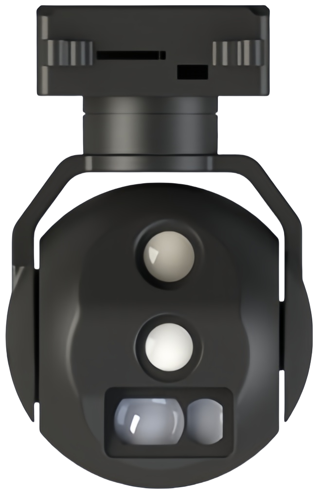NTSKY492 Miniaturized EO/IR Fixed-Focus Camera: 1200m LRF + Dual Video Streams