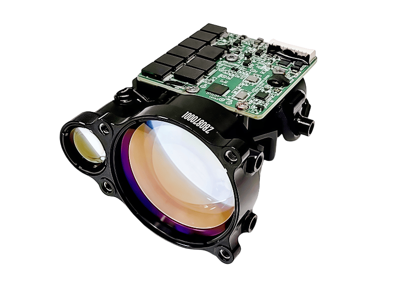 Lightweight 9.5km Laser Rangefinder for UAVs and ADAS