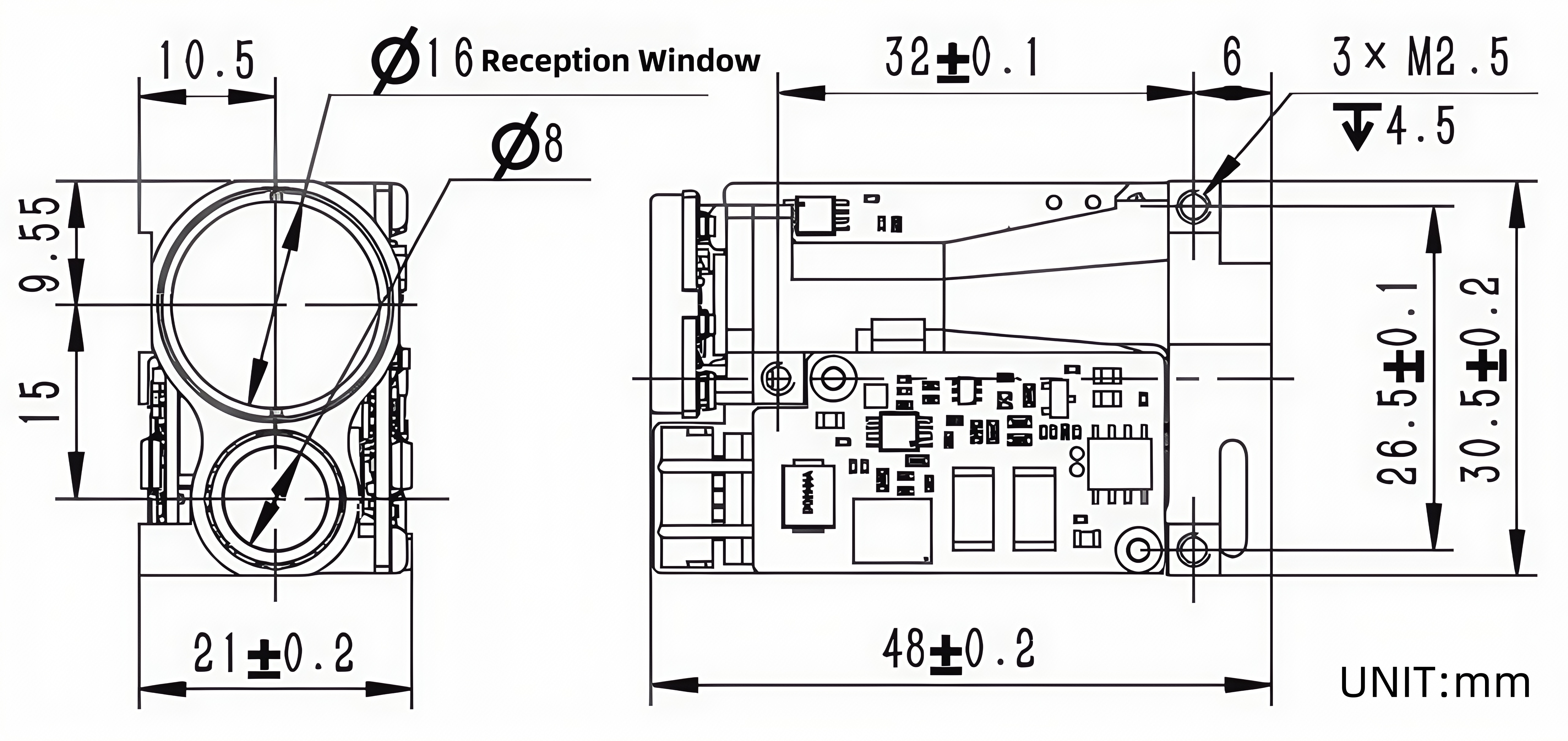 MECHANICAL  AND  OPTICAL  INTERFACE  DIAGRAM